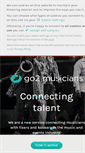 Mobile Screenshot of go2musicians.com
